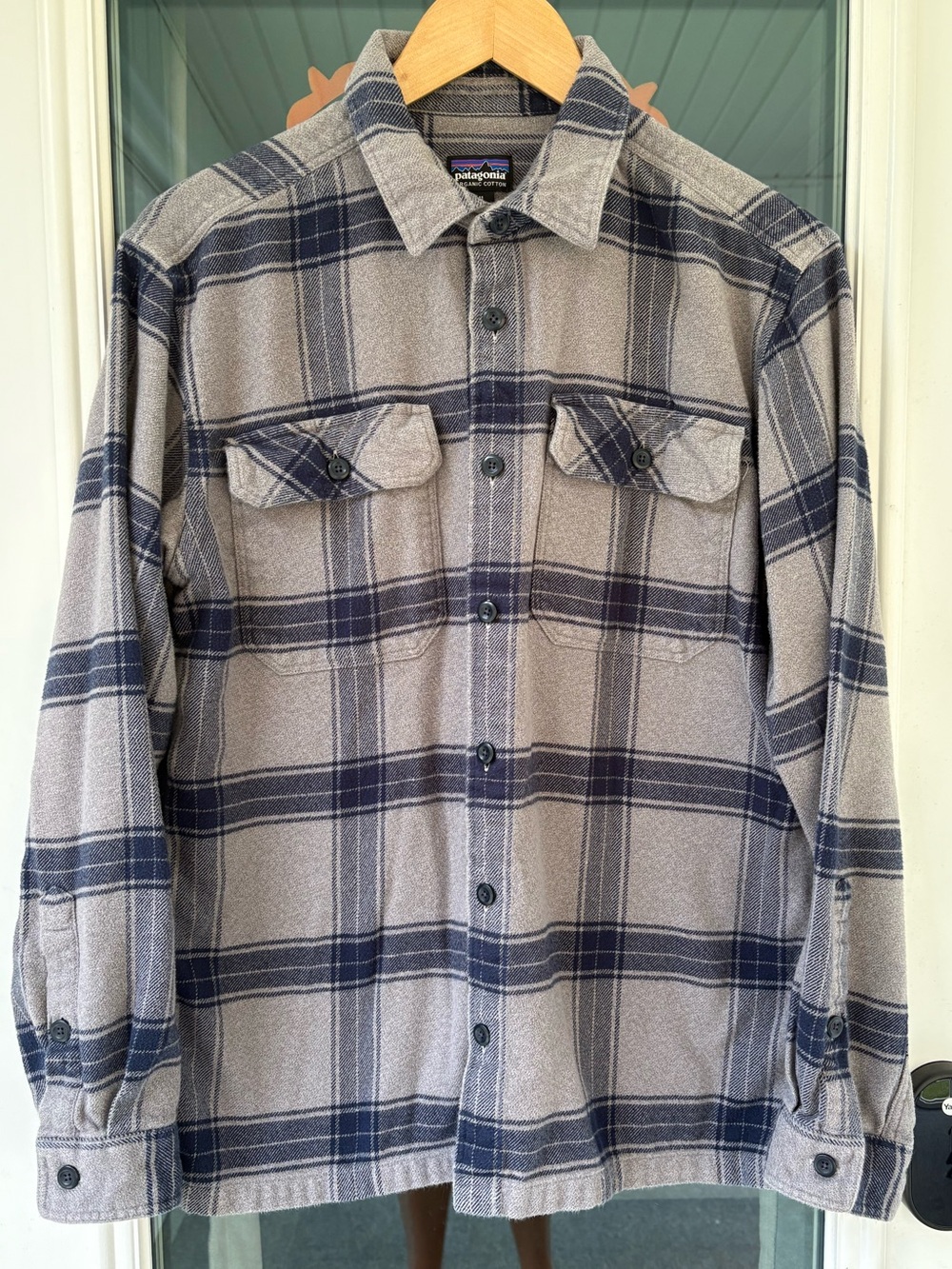Patagonia Long Sleeve Fjord Flannel Shirt M Organic Cotton Midweight Lumberjack
